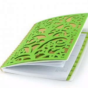 laserowo wycięty notebook PP